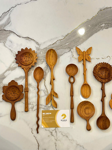 ช้อนไม้ธรรมชาติ-ช้อนกาแฟแกะสลัก-ช้อนไม้สำหรับงานปาร์ตี้ขนาด 30 มล. เป็นมิตรกับสิ่งแวดล้อม 99GD - CARYLN - Product Image 3