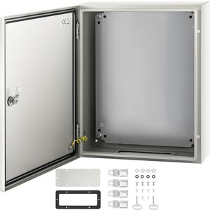 Boîtier Électrique Métallique NEMA 4X 20x16x6 en Acier, Résistant à l'Eau et à la Poussière IP66 pour Utilisation Extérieure/Intérieure pour Instruments Électroniques - Product Image 3