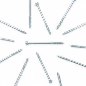 Class 4.8 6.8 Carbon Steel Roofing Fasteners - Hexagon Head Metric Inch Standard Wood <b>Screws</b> - Product Image 1