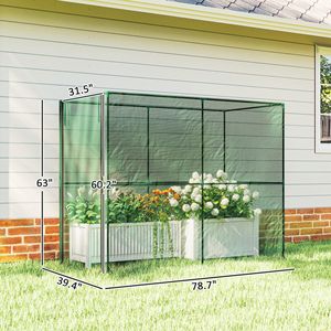 Tenda Protettiva per Piante con Cerniera, Rete da Giardino, Gabbia per Colture di Verdure, Fiori e Frutta, Protezione Verde dagli Animali - Product Image 3