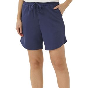 Shorts en tissu éponge pour femme, taille mi-haute, coupe sportive, taille élastique, style décontracté, marron, Spandex/Polyester, séchage rapide, respirant, coloré - Product Image 1