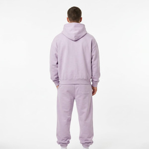Hawk Eye Sports <b>Men's</b> Slim Fabric Fleece 300g Winter <b>Pullover</b> Hoodie Full-Length Button-Up Tracksuit Set Breathable - Product Image 5