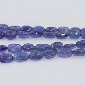 Perles de tanzanite AAA lisses dégringolées perles de pierres précieuses naturelles perles de gros en forme de pépite - Product Image 1