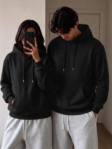 Unisex Hoodie <b>Men</b> Women Casual Cotton Sweatshirt Oversized Pullover Hooded <b>Top</b> Soft Fleece <b>Long</b> <b>Sleeve</b> Relaxed Fit Bulk Supply - Product Image 3