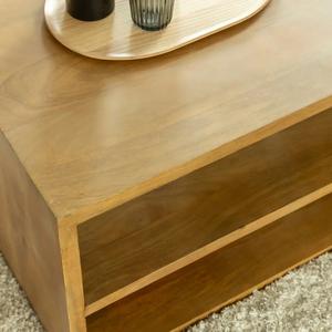 Mesa de centro de diseño Vandana Nimbus Grand en madera de mango - Product Image 3