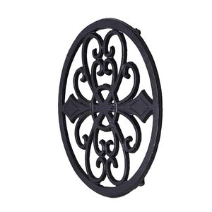 Trivets ronds modernes en fonte de fer faits à la main, écologiques pour la maison, le bureau, la chambre et la salle de bain - Product Image 3