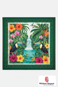 ผ้าพันคอหรูหราสั่งทำพิเศษ ดีไซน์น้ำหนักเบา ผ้าไหมพิมพ์ลายดิจิทัล แฟชั่นฮิญาบ ผ้าคลุมศีรษะ ผ้าพันคอ คอลเลคชั่นขายส่ง - Product Image 6