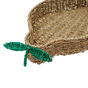Plateau décoratif en jonc de mer naturel, pour la maison, plateau de service pour collations, en provenance du Vietnam. - Product Image 2