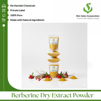 Poudre d'extrait sec de berbérine de source végétale pour la fabrication de produits d'exportation et le traitement industriel
