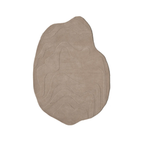 Beige Handmade Rug Modern Textured Area Carpet with Elegant Neutral Design for Living Room Bedroom Dining Room