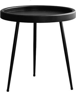 Scandinavian Modern <b>Side</b> <b>Table</b> Tea <b>Table</b> for Living Room Tray <b>Black</b> Metal Sofa <b>Side</b> <b>Table</b> - Product Image 3