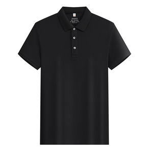 Camiseta Polo Lisa de Alta Calidad con Diseño Personalizado Bordado e Impreso, Blanca y Negra, 180g, Algodón, Cuello Redondo - Product Image 3