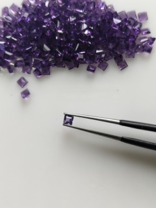 Ametista Africana Natural de 2.5MM con Corte Cuadrado Escalonado, Gemas Sueltas de la Mejor Calidad para la Fabricación de Joyas - Product Image 1