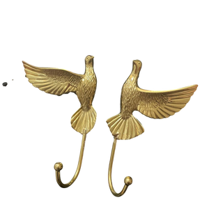 Crochet mural de luxe en laiton massif pour salle de bain, chambre, cuisine, entrée – Porte-manteau, porte-sacs, porte-serviettes, porte-clés, organisateur de décoration intérieure, quincaillerie - Product Image 2