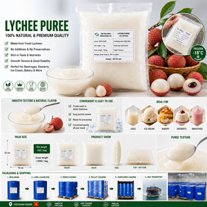 น้ำลิ้นจี่คุณภาพสูง 100% จากธรรมชาติ บรรจุภัณฑ์แบบ IQF - Product Image 3