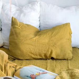 Housse de coussin carrée en lin et coton gris, lavable, style nordique, unie, pour la décoration de la maison - Product Image 6