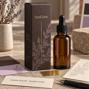 กล่องบรรจุภัณฑ์ขวดน้ำมันใส่เคราแบบกำหนดเอง SunGene กล่องกระดาษแข็งพิมพ์ลายพร้อมระบบล็อคอัตโนมัติ - Product Image 6