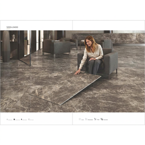 Dalles en pierre frittée Aramani Gold pleine masse, effet porcelaine, 1200x2400mm, durables pour murs de salon et salle à manger extérieurs modernes et luxueux - Product Image 6