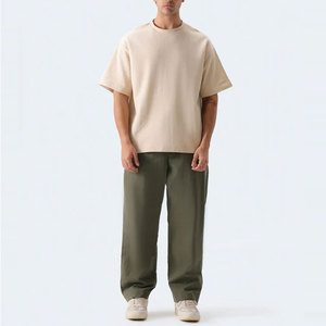 T-shirt décontracté en coton mélangé respirant et à séchage rapide, design personnalisé grande taille, mode estivale streetwear - Product Image 6