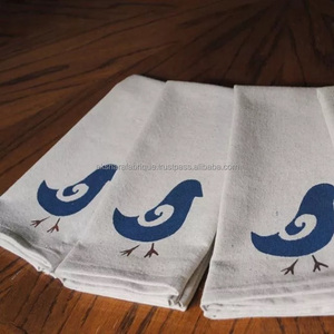 Toalla de cocina geométrica floral para fiesta y avión, algodón muy suave, estampado, apariencia atractiva - Product Image 1