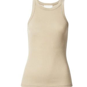 Tank <b>Top</b> for Women Ribbed Sleeveless Blouse Solid Color Casual Women Teens Trendy Basic Summer 100% Cotton Woven Lace - Product Image 6