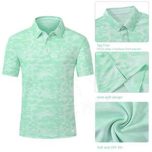 Polos de golf pour hommes en coton 100% avec logo brodé personnalisé, tendance du moment, couleur unie, en vente à bas prix - Product Image 1