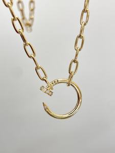 Collares Colgantes Personalizables de Lujo con Moissanita Plateada en Forma de Luna, Estilo Uña, para Regalos de San Valentín y Fiestas - Product Image 5