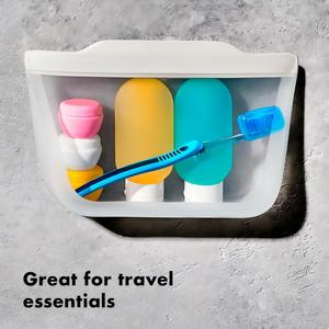 ถุงซิลิโคนแบบตั้งได้สำหรับใส่ขนมข้าวโอ๊ต ใช้ซ้ำได้ - Product Image 5