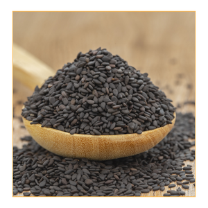 Semillas de Sésamo Negro 100% Puras, Crudas, Premium, Frescas, con Alto Contenido de Aceite, Naturales, de 1-3.5mm, Certificadas por FSSAI, Empaque Personalizado - Product Image 1
