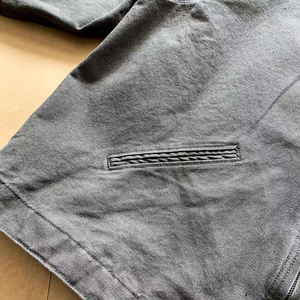 Chaqueta Bomber Corta Personalizada al por Mayor para Hombre con Logotipo Frontal, Estilo Casual Vintage con Parches - Product Image 4