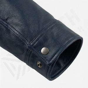 Veste de moto en cuir pour homme NAI-0466C, style motard, chemise, manteau tendance, vêtements de protection pour la conduite, couleur personnalisable - Product Image 6