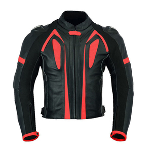 Leather Made <b>Motorcycle</b> Racing Wear Suit <b>Jacket</b> Pants Set Windproof Waterproof Breathable Quick-Drying Full Sleeve <b>Summer</b> - Product Image 2