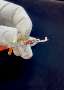 Colgante de Lujo para Hombre de Plata 925 con Baño de Oro de 18K, Estilo Hip Hop Iced Out, Joyería de Moda con Moissanita VVS - Product Image 3