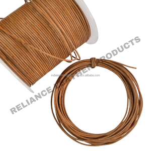Cordon en cuir naturel lisse et calibré de 1,5 mm en rouleau pour la fabrication et le tressage automatiques - Product Image 5