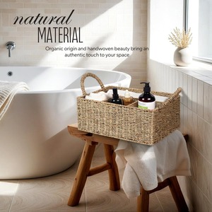 Wicker <b>Storage</b> <b>Baskets</b> 4 Section Handmade <b>Storage</b> <b>Basket</b> Wholesale eco-friendly Made in Viet Nam - Product Image 6