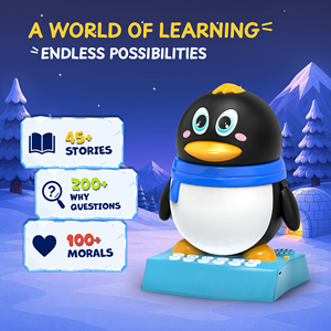 Pengo Dancing Penguin Musical Educational Toy-Rechargeable for Speaker Storytelling Rhymes <b>ABS</b> Plastic Ages 0-4 Years - Product Image 3