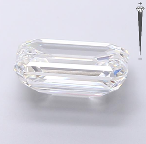 Diamante Cultivado en Laboratorio con Certificado IGI, Corte Esmeralda de 5.07 CT, Color F, Claridad VVS1, ROYAL GEMS, Certificado para Joyería 766624299 - Product Image 2