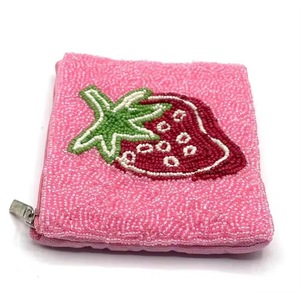 Custom Seed Beads Coin Purse Handmade Beaded <b>Embroidery</b> Pouch Wholesale beaded coin - Product Image 2