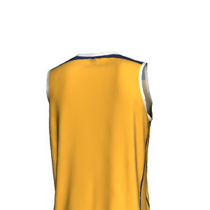 Camiseta de Baloncesto Personalizada 2026, Nuevo Diseño, Secado Rápido, Estilo Lakers, Diseño de Rayas en Contraste, Camisetas Reversibles, Camiseta sin Mangas - Product Image 3