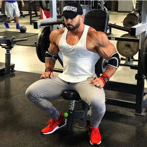 Camiseta sin mangas para gimnasio y atletismo para hombre, transpirable, de secado rápido, para entrenamiento físico - Product Image 6