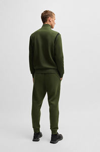 Mens Olive Green Stand Collar Full-Zip <b>Track</b> <b>Jacket</b> and Matching Jogger Pants Tracksuit OEM ODM Wholesale Apparel - Product Image 6