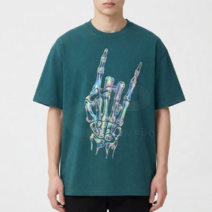 เสื้อยืดพิมพ์ลายสะท้อนแสงสุดพิเศษสำหรับผู้ชาย เสื้อยืดผ้าฝ้ายเนื้อนุ่ม แขนสั้น ลำลอง น้ำหนักเบา แฟชั่นทันสมัย สวมใส่ได้ทุกวัน - Product Image 3