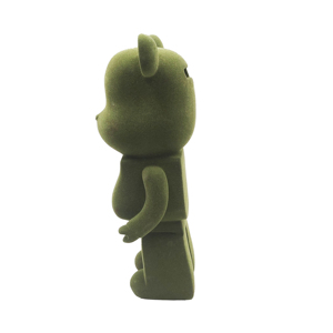 ตุ๊กตาหมีการ์ตูนสีเขียว งานศิลปะเซรามิกเคลือบสีด้วยมือ ของสะสมตกแต่ง - Product Image 3