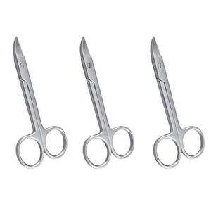 Tijeras de acero curvadas de 4.25 pulgadas para cortar collares de coronas dentales, de Metal Med, tijeras para cortar coronas de 4.75 pulgadas (12 cm) - Product Image 4