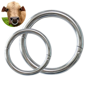 Anillo de sujeción para bovinos de acero inoxidable de alta calidad, instrumentos veterinarios, anillo nasal para toros, tamaños de 50 mm a 70 mm, suministros para ganado. - Product Image 4
