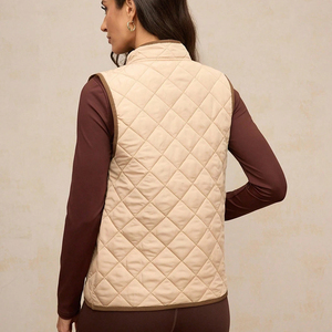 Chaleco acolchado, chalecos, chaleco ecuestre, moda de invierno, ropa de invierno, chaqueta sin mangas, abrigo para mujer, diseño personalizado, chaleco acolchado. - Product Image 3