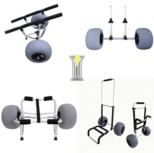 Vahşi sistemler alüminyum kayar kapı Platform iki tekerlekli kolay kullanımlı Kayak arabası araçları Kayaks ve kanolar için - Product Image 2