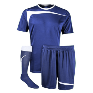 Custom Men's Soccer Uniform Set Maroon White Stripe <b>Polyester</b> Moisture Wicking Short Sleeve Jersey Shorts <b>Socks</b> - Product Image 2