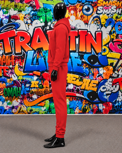 Ensemble de survêtement unisexe deux pièces en coton respirant et écologique pour enfants, collection printemps, vente en gros de vêtements de sport - Product Image 3