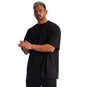 Conçu sur mesure T-shirt à manches courtes à col rond pour hommes 100% coton à séchage rapide et durable couleur unie 200 grammes de tissu pour les vêtements de plein air - Product Image 1